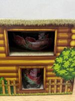 Набір "Хатинка" 6 стаканів 250мл+1 салатник 1,5л