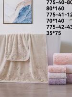 775-40 Рушник мікрофібра сауна 80*160см 1шт/уп