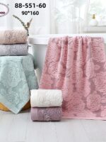 88-551 Рушник сауна махра 90*160см 1шт/уп