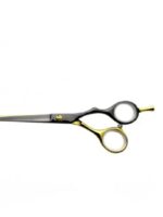 96816-60 Перукарські ножиці професійні золото-чорні SPL