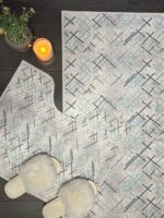 G145 Набір Ковриків Digital 2в1 60х100см+50х60см на шкіряній основі