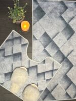 LZ26 Набір Ковриків Digital 2в1 60х100см+50х60см на шкіряній основі