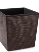 600 Горщик для квітів Юка 300*300  долото мокко з вкладом #