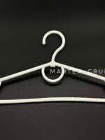 Вішалка дешева пласт. біла 37см 200шт/уп