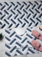 D140 Набір Ковриків 2в1 Digital 60х100см+50х60см на шкіряній основі