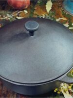 Т402С2 Каструля чавунна лита 3л з алюмінієвою кришкою "S&T"