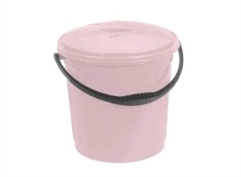 Відро з кришкою 12л пудра R-plastic