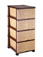 296 Комод 4-ярусний в'язка 45х90см кремовий