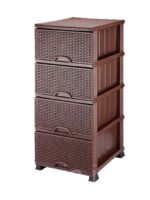 296 Комод 4-ярусний в'язка 45х90см коричневий