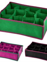 302510-COLORITO Коробка-органайзер для зберігання білизни 12відд. 30*25*10см Stenson