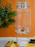 9036 Лимонадниця 4л на металевій стійці 4л Бронза S&T"