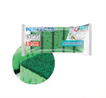 Губки кухонні пористі  Antibakterial (5шт)