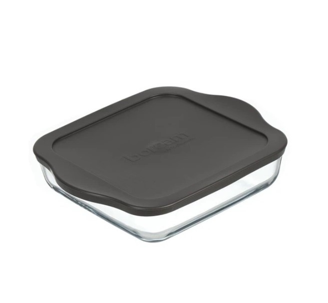 деч 59034 Форма для запікання з сірою кришкою 25,6*22см, 1,95л Боркам - Зображення 1