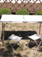 6001 Стіл складний для пікніка/4лавки алюм А+