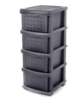 Комод Компакт 4-ярусний металік 34*40*86см R Plastic