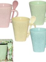 2167-12 Кружка з ложкою Зефір 360мл "S&T"