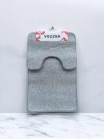 VZ0201Gr Набір ковриків 50х80+50х40см сірий Vezer