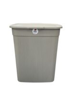 319 Корзина для білизни з кришкою 40л сіра