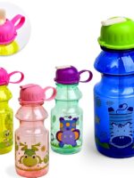 90078 Пляшка-поїлка дитяча з трубочкою "Мадагаскар" 380мл Stenson