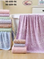 98-609 Набір рушників обличчя мікрофібра 50х100см (3шт/уп)