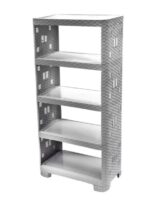 8005 Етажерка Ротанг 5-ярусна сіра Полімерагро