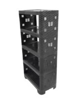 8005 Етажерка Ротанг 5-ярусна графіт Полімерагро