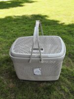 РОЗПРОДАЖ 681 Кошик для пікніку 28л кремовий