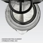 Електрочайник MR-053 Grey скло 1,7л  2200ВТ Maestro - Зображення 2