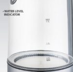 Електрочайник MR-053 Grey скло 1,7л  2200ВТ Maestro - Зображення 3