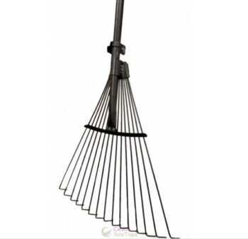 Граблі  (веєр) 15 зубців, металева ручка, оцинковані