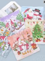 002-280 Набір рушників новорічний кухня мікрофібра 30*30см (20шт/уп)