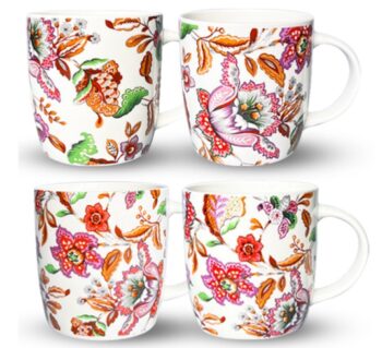 21830-01 Кружка 380мл Квітковий розпис S&T