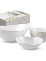 30098-06 Набір салатників 7шт золотий кант (1-1,8л, 6-400мл) S&T