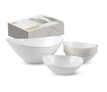 30098-06 Набір салатників 7шт золотий кант (1-1,8л, 6-400мл) S&T