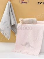 40-34 Набір рушників кухня льон з махрою 25х50см (20шт/уп)