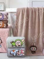 98-955 Набір рушників обличчя Лабубу мікрофібра 50х90см (3шт/уп)