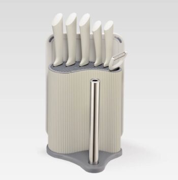 MR-1413 Grey Набір ножів+оброб.дошка+підставка+тримач паперу 8пр/наб Maestro