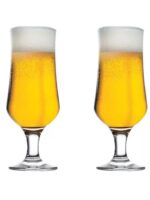 44169 Стакан для пива на ніжці 370мл (6шт) Туліп