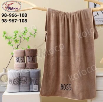 98-966 Набір рушників баня 70*140см мікрофібра (3шт/уп)