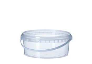 Відро пластм. прозоре з кришкою 0,5л (200шт/уп)