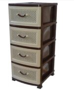 Комод 4-х ярусний коричневий ЕФ-ПЛАСТ