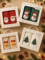 Подарунковий набір новорічних рушників кухня (2шт) 25*50см