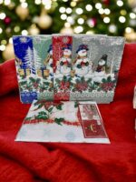 1960 Скатертина Новорічна на тканинній основі 150х220см