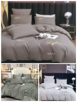 06-453 Набір постільної білизни двохспальний "Софія" сатин (подушка 70х70) - Зображення 2