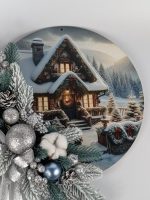 Вінок новорічний панно Мікс d 40см