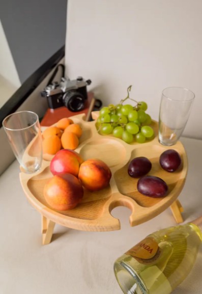 Знімок екрана 2025-12-03 153857 Менажниця-стіл дерево на 4 бокали 30см - Зображення 1