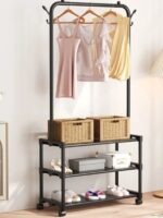 93316-BL Вішалка-стійка з полицями для взуття STENSON