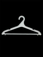 Вішалка пластм. дорож. 42см біла 150шт/м