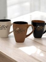 KW 119  Кружка  фарф. 310 мл  ТЕХ.УПАК. 6шт/уп Кава MIX Interos