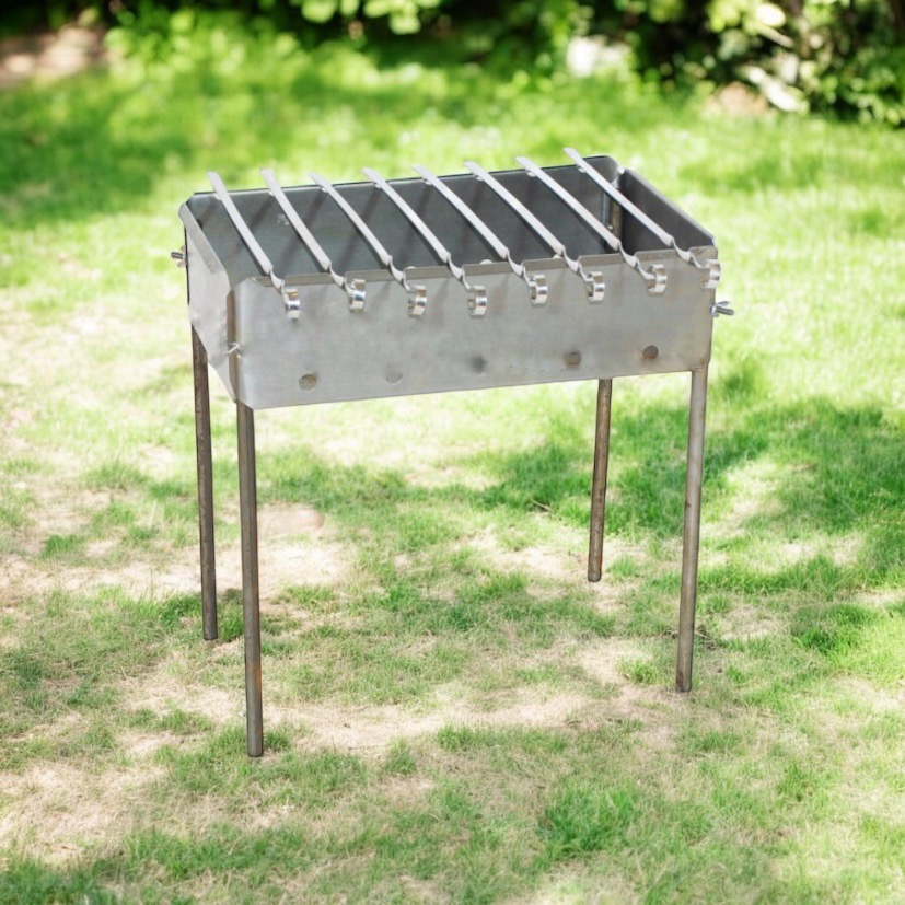 зображення_viber_2025-12-22_15-12-46-040 Мангал 2 мм на 8 шампурів (47,5*27*16 см) - Зображення 1